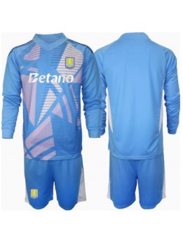 Aston Villa Torwart Ausweichtrikot für Kinder 2024-25 Langarm (+ Kurze Hosen)